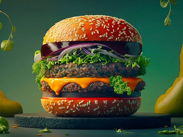vegan hamburger
